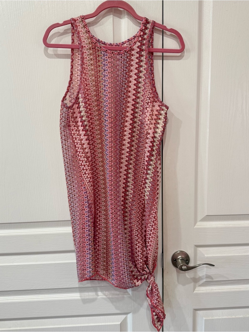 BECCA Pink Sleeveless Knit Coverup Dress